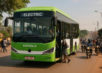 Kampala commuters test new Kayoola EVS e-bus