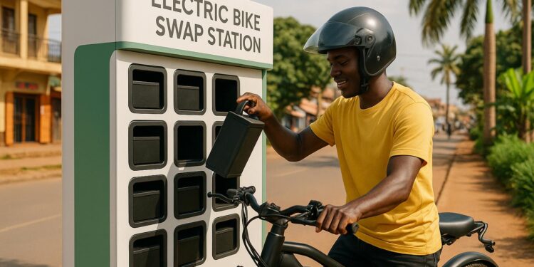 Electric bike swap stations now active in several Ugandan cities